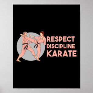 Karate Training Discipline Sport Martial Arts  Poster