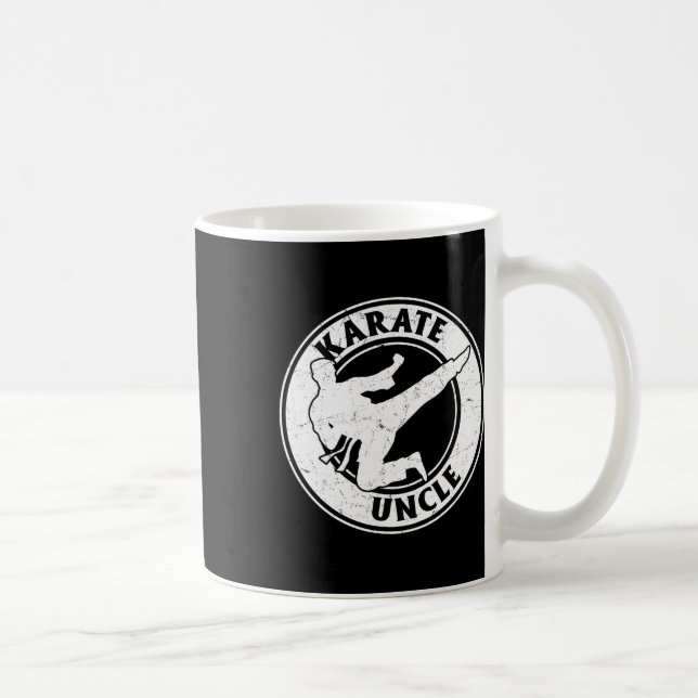 Karate Uncle Karate Fighting Uncle Karate  Coffee Mug (Right)