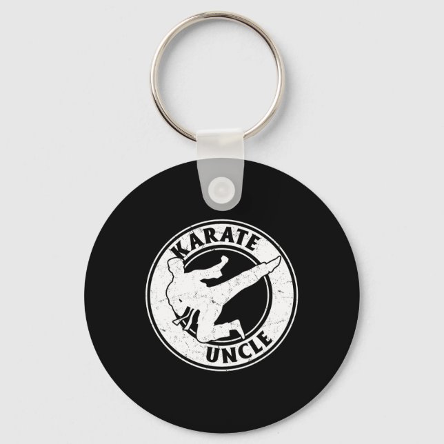 Karate Uncle Karate Fighting Uncle Karate  Key Ring (Front)