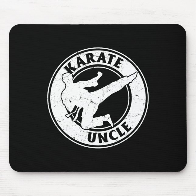 Karate Uncle Karate Fighting Uncle Karate  Mouse Mat (Front)