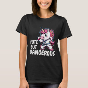Karate Unicorn Cute But Dangerous Funny Martial Ar T-Shirt