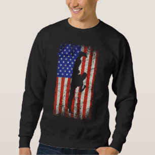 Karate Usa American Flag Martial Arts Kung Fu Wing Sweatshirt