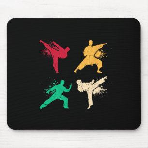 Karate Vintage Martial Arts Kids Costume Adult Mouse Mat