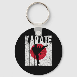 Karate Vintage Martial Arts Retro Karate Japanese Key Ring