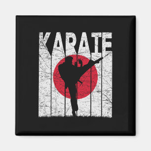Karate Vintage Martial Arts Retro Karate Japanese Magnet