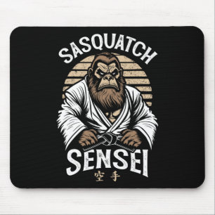 Karate Warrior Legend Sasquatch Sensei Bigfoot Mar Mouse Mat