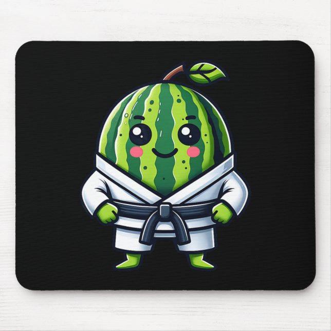 Karate Watermelon Champion  Mouse Mat (Front)