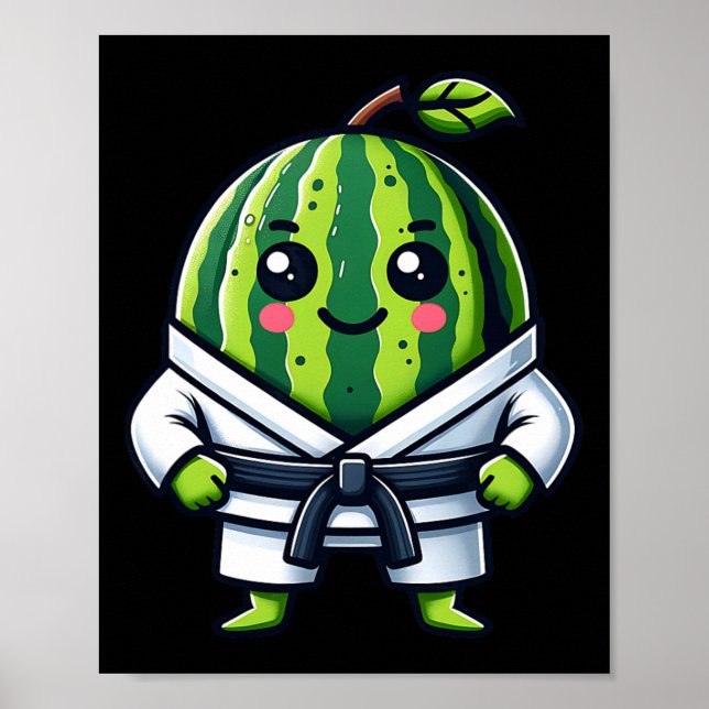 Karate Watermelon Champion  Poster (Front)