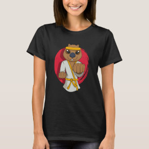 Karate Wombat Cute Rodent Wildlife Animal T-Shirt