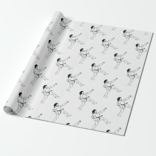Karate Womyn Wrapping Paper