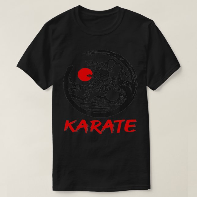 Karate Yin Yang bonsai tree  T-Shirt (Design Front)