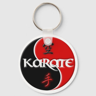 Karate Yin Yang Key Chain