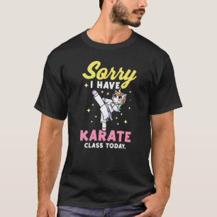 KarateFor Karate Students Girls Unicorn T-Shirt