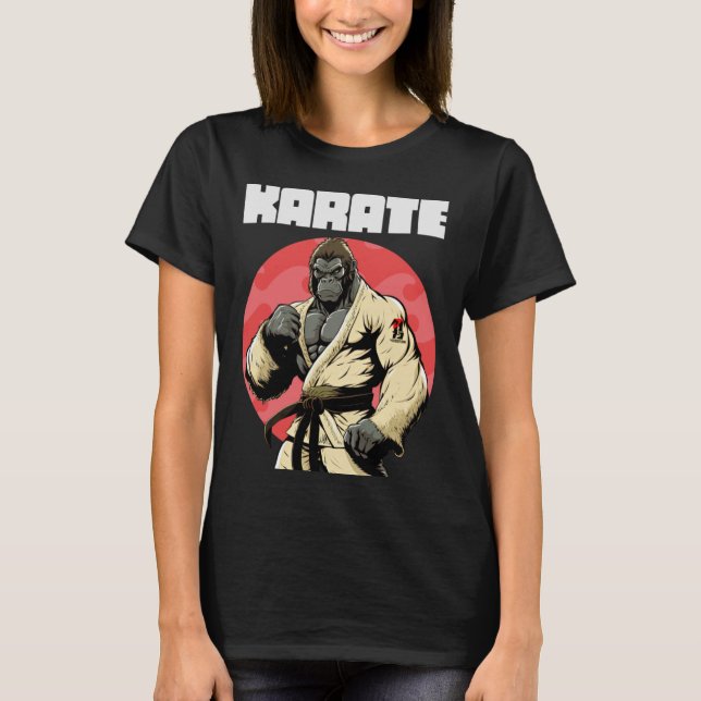 Karateka Karate Gorilla  1 T-Shirt (Front)