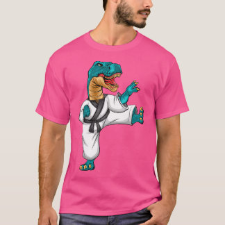 Karatesaurus Karate For Kids Dinosaur Dino Martial T-Shirt