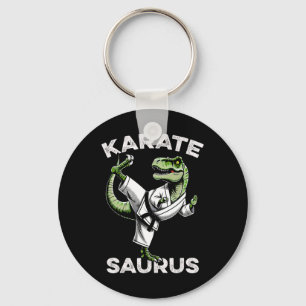 Karatesaurus T-rex Karate Dino Funny Dinosaur Mart Key Ring