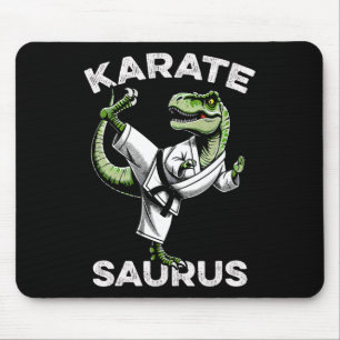 Karatesaurus T-rex Karate Dino Funny Dinosaur Mart Mouse Mat