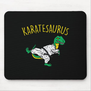 Karatesaurus Trex Karate Funny Dinosaur Martial Ar Mouse Mat