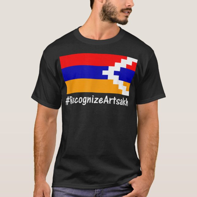 Karbakh Armenia Artsakh Flag #Recognize T-Shirt (Front)