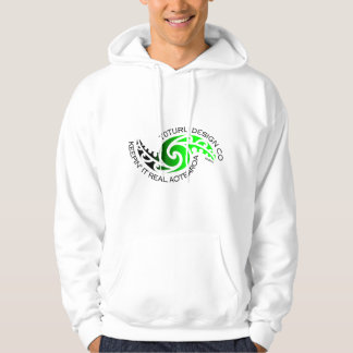 Karearea Hoodie or Tee - Green on White