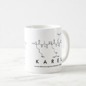 Karel peptide name mug (Front Right)
