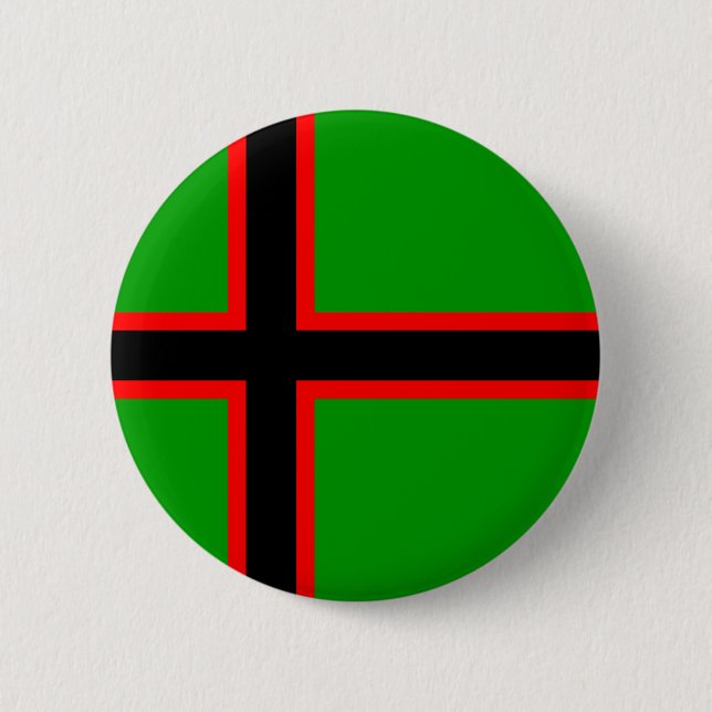 Karelia National Flag 6 Cm Round Badge (Front)