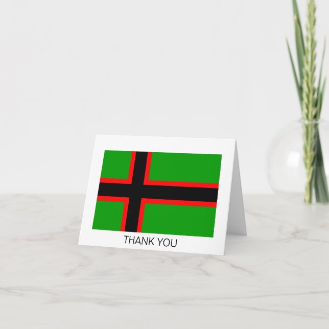 Karelia National Flag Thank You Card (Front)