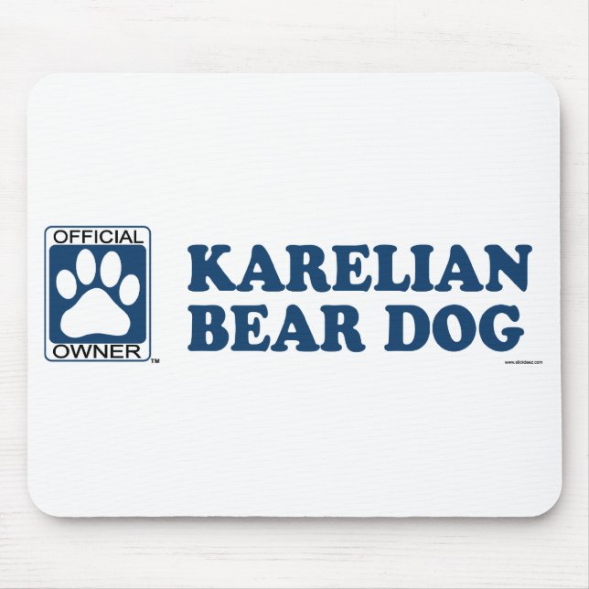 Karelian Bear Dog Blue Mouse Mat (Front)