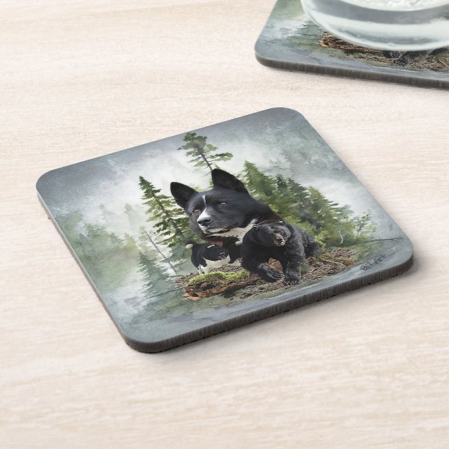 Karelian Bear Dog    Coaster (Left Side)