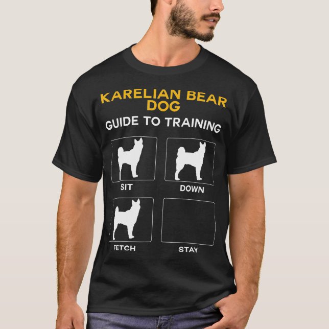 Karelian Bear Dog Guide To Training Dog T-Shirt (Front)