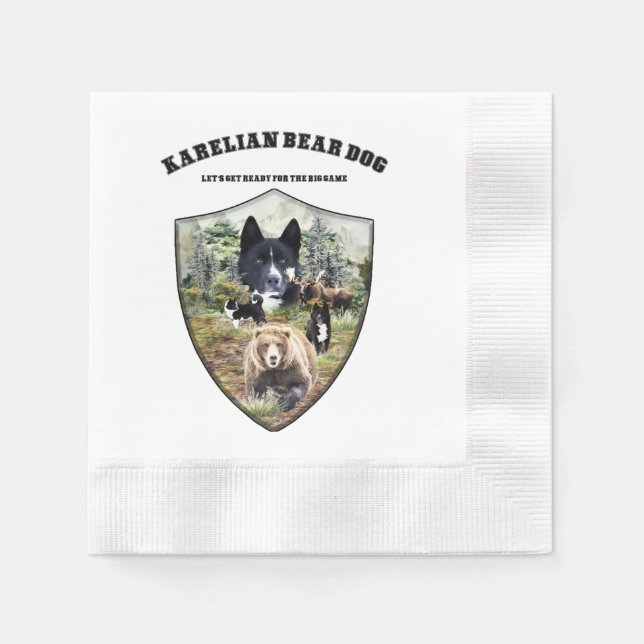 Karelian Bear Dog     Napkin (Front)