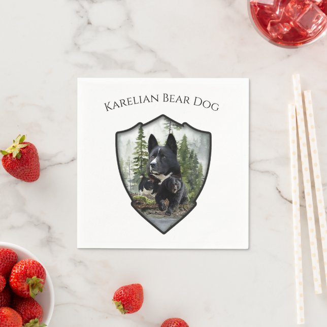Karelian Bear Dog     Napkin (Insitu)