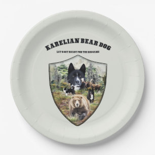 Karelian Bear Dog     Paper Plate