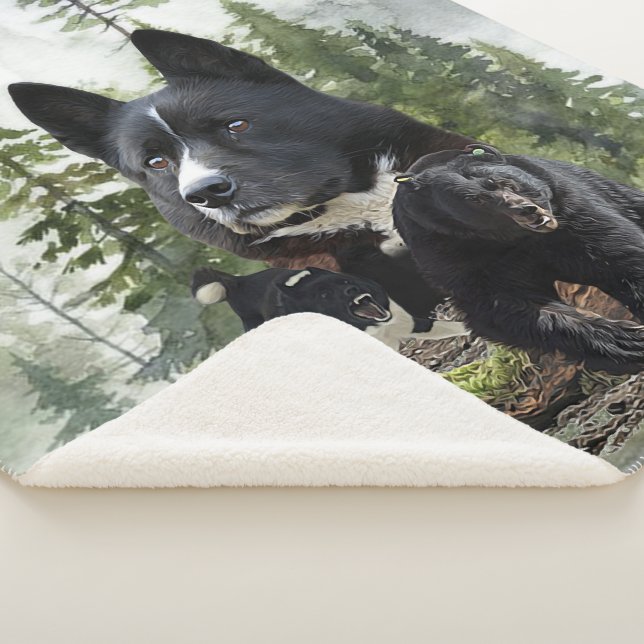 Karelian Bear Dog     Sherpa Blanket (3/4)