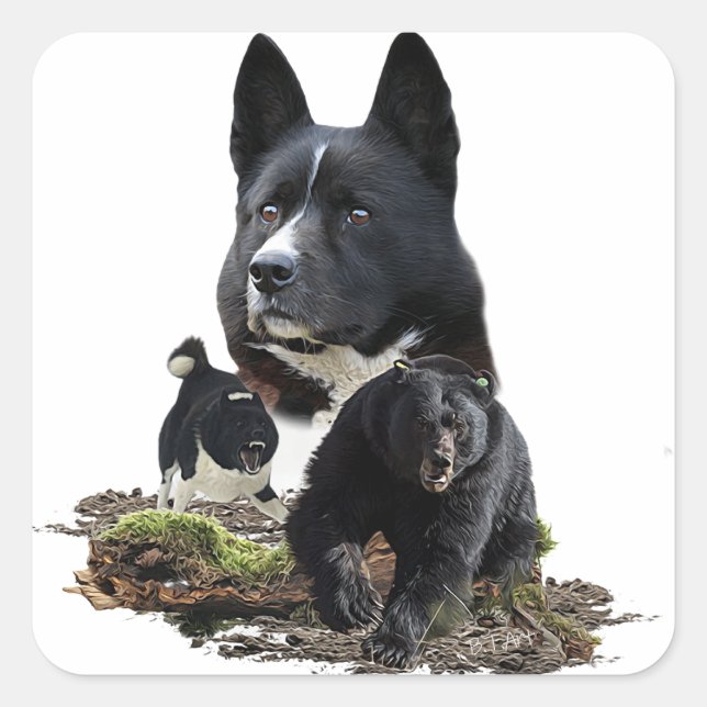 Karelian Bear Dog     Sticker (Front)