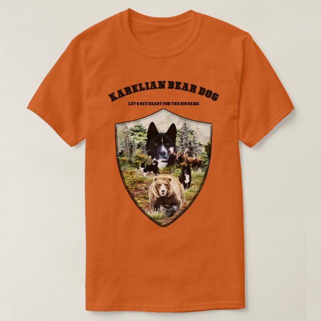 Karelian Bear Dog T-Shirt (Design Front)