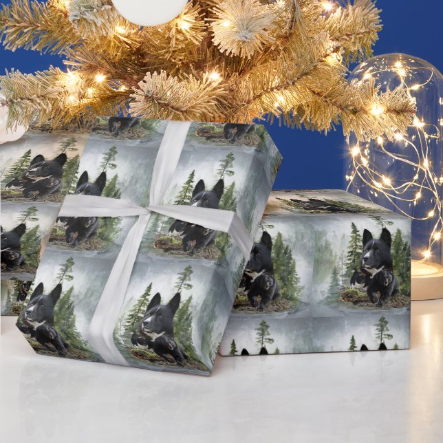 Karelian Bear Dog     Wrapping Paper (Holidays)