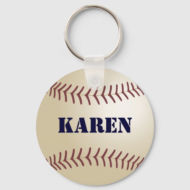 Karen Baseball Keychain by 369MyName (Front)
