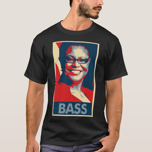 Karen Bass Poster Political Parody T-Shirt (Front)