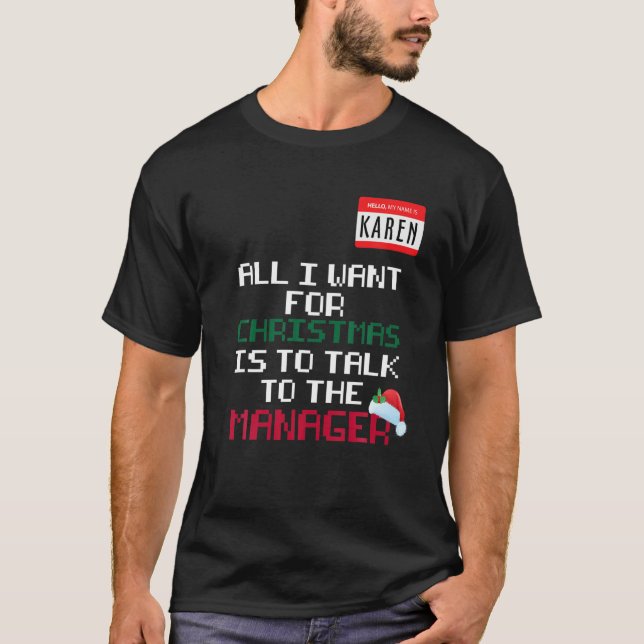 Karen Christmas Costume Sweater Funny X-Mas Holida (Front)