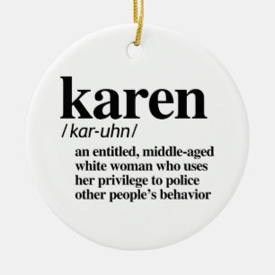 Karen Definition Ceramic Tree Decoration