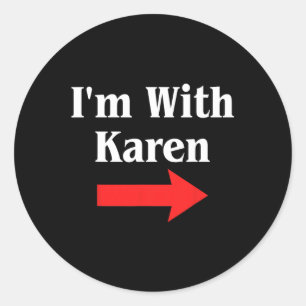 Karen Halloween Costume  Classic Round Sticker