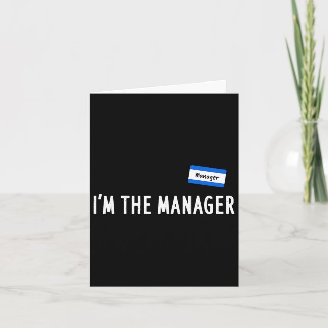 Karen Halloween Costume - I'm The Manager Matching Card (Front)