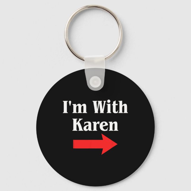 Karen Halloween Costume Key Ring (Front)