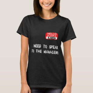 Karen Speak To Manager Funny Meme Quote Halloween T-Shirt