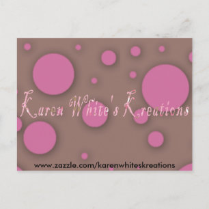 Karen Whites Kreations Postcard