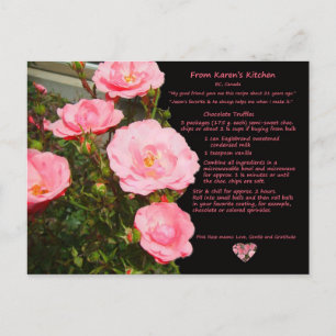 Karen's Chocolate Truffles Recipe Postcard
