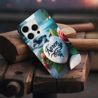 Karen's Heart Stone by the River iPhone 15 Pro Case