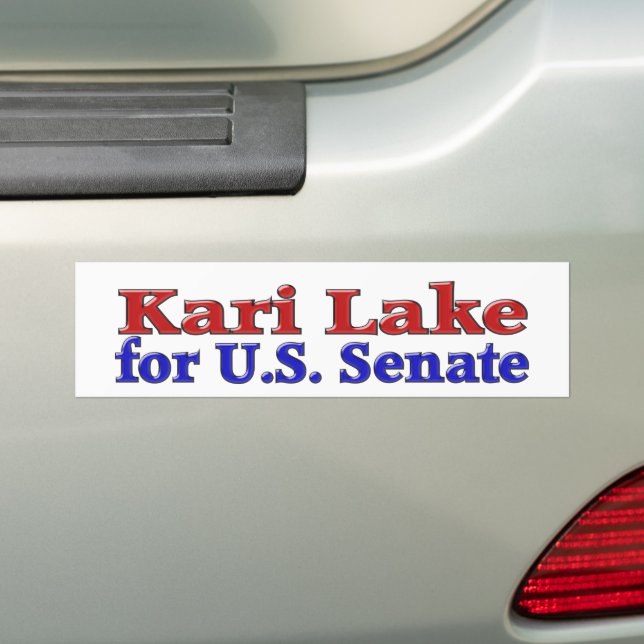 Kari Lake for Senate Bumper Sticker (On Car)