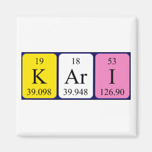 Kari periodic table magnet